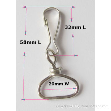 Cheapest Metal Swivel Name Badge Holder for Lanyard